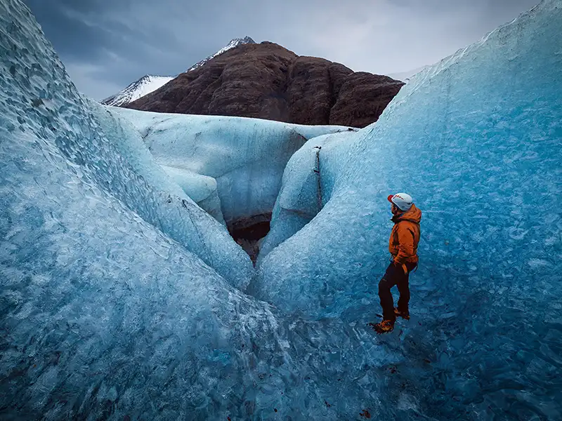 氷河ハイキング
