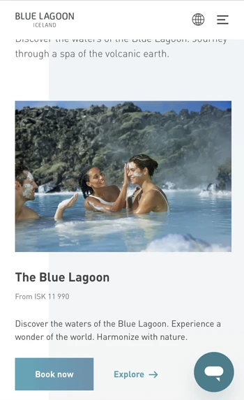 ブルーラグーンの予約方法（ステップ1）